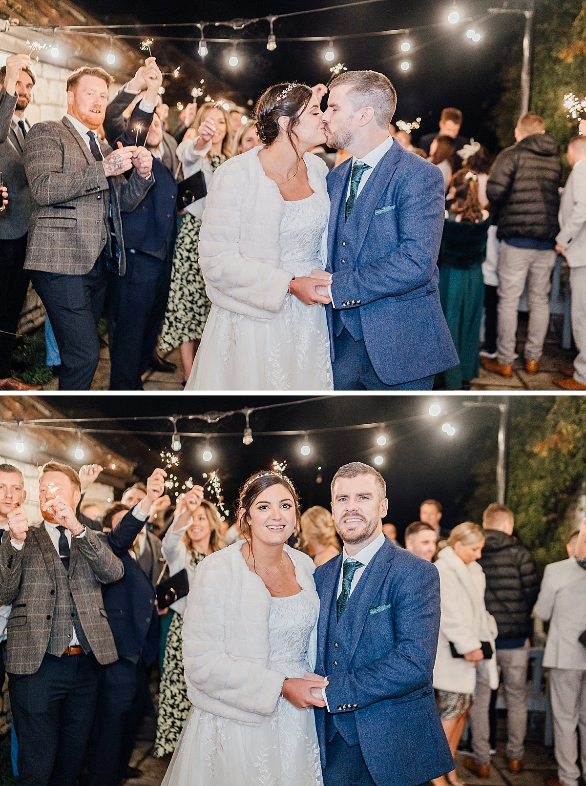 The Moonraker Wedding Sparkler Photos